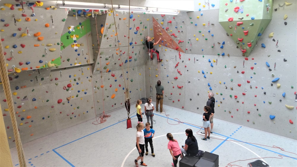 Klettern in der Kletterhalle in Großarl